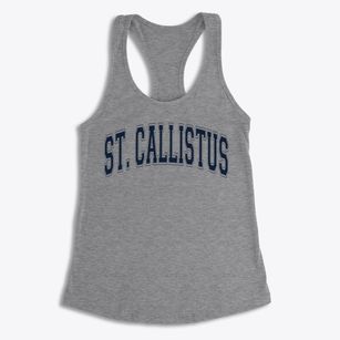 Saint Callistus Elementary School Varsity Arch Women's Racerback Tank