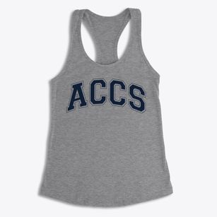 The Academy Of Classical Christian Studies Varsity Arch Women's Racerback Tank