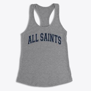 All Saints School Varsity Arch Women's Racerback Tank