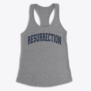 Resurrection Parish Varsity Arch Women's Racerback Tank