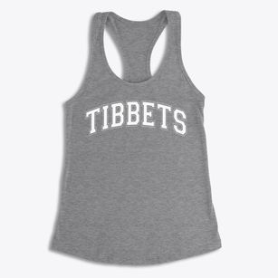Tibbets Elementary School Varsity Arch Women's Racerback Tank