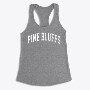 Pine Bluffs Elementary School Varsity Arch Women's Racerback Tank