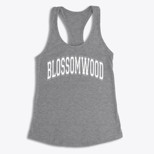 Blossomwood Elementary School Varsity Arch Women's Racerback Tank