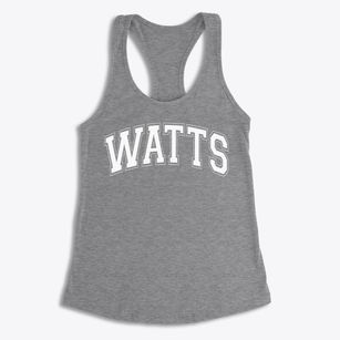 Watts Christian School Varsity Arch Women's Racerback Tank