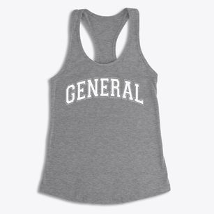 General B E Moore Elementary School Varsity Arch Women's Racerback Tank