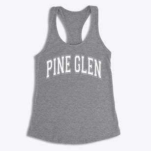 Pine Glen Elementary School Varsity Arch Women's Racerback Tank