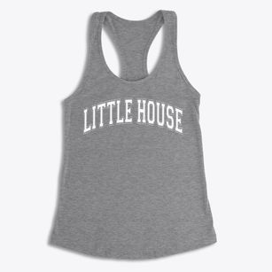 Little House Alternative School Varsity Arch Women's Racerback Tank