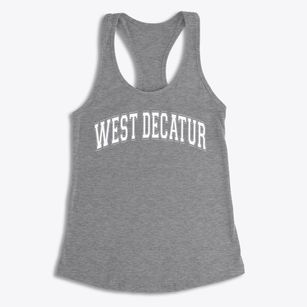 West Decatur Elementary School Varsity Arch Women's Racerback Tank