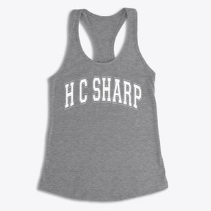 H C Sharp Elementary School Varsity Arch Women's Racerback Tank