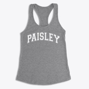 Paisley School Varsity Arch Women's Racerback Tank