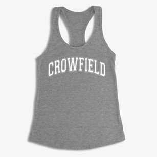 Crowfield Academy Varsity Arch Women's Racerback Tank