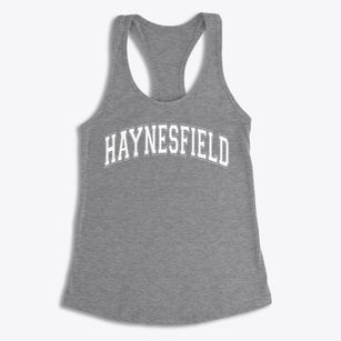Haynesfield Elementary School Varsity Arch Women's Racerback Tank