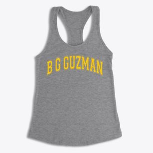 B G Guzman Elementary School Varsity Arch Women's Racerback Tank