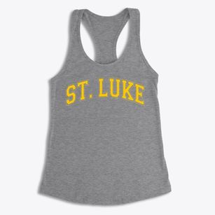 Saint Luke Catholic School Varsity Arch Women's Racerback Tank
