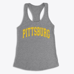 Pittsburg High School Varsity Arch Women's Racerback Tank