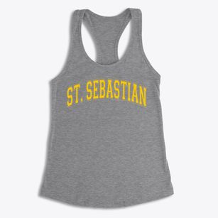 Saint Sebastian School Varsity Arch Women's Racerback Tank