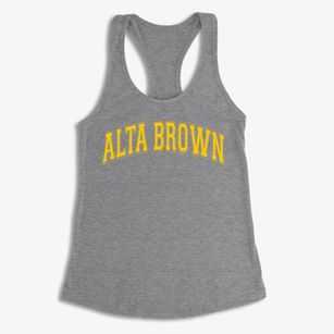 Alta Brown Elementary School Varsity Arch Women's Racerback Tank