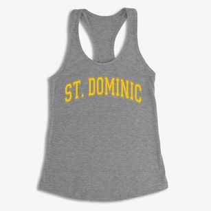 Saint Dominic School Varsity Arch Women's Racerback Tank