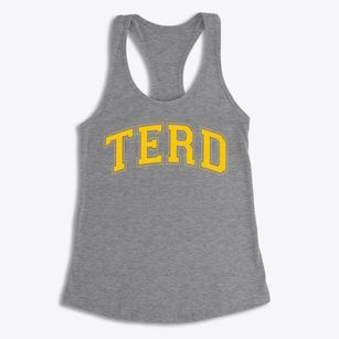 Terd Elementary Varsity Arch Women's Racerback Tank
