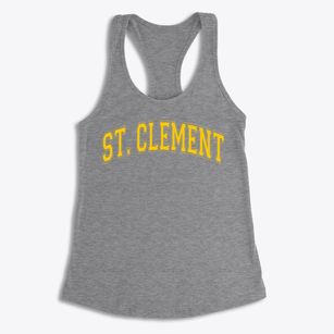 Saint Clement Pope School Varsity Arch Women's Racerback Tank
