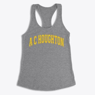 A C Houghton Elementary School Varsity Arch Women's Racerback Tank