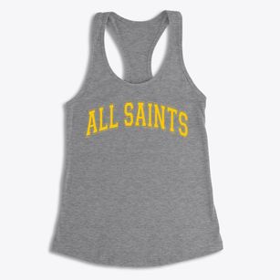 All Saints Academy Varsity Arch Women's Racerback Tank
