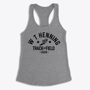 W T Henning Elementary School Track and Field Women's Racerback Tank