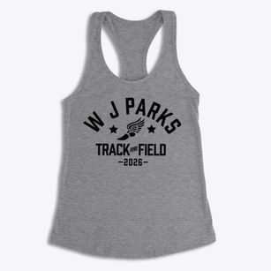 W J Parks Elementary School Track and Field Women's Racerback Tank