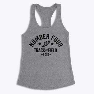 Number Four School Track and Field Women's Racerback Tank