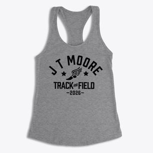 J T Moore Middle School Track and Field Women's Racerback Tank