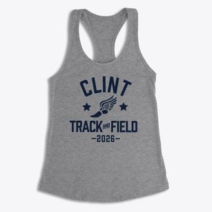Clint High School Track and Field Women's Racerback Tank