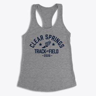 Clear Springs High School Track and Field Women's Racerback Tank