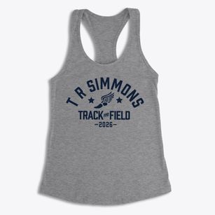 T R Simmons Elementary School Track and Field Women's Racerback Tank