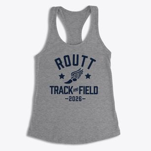 Routt Catholic High School Track and Field Women's Racerback Tank