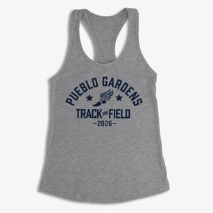 Pueblo Gardens Elementary School Track and Field Women's Racerback Tank