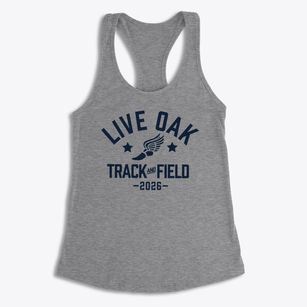 Live Oak Middle School Track and Field Women's Racerback Tank