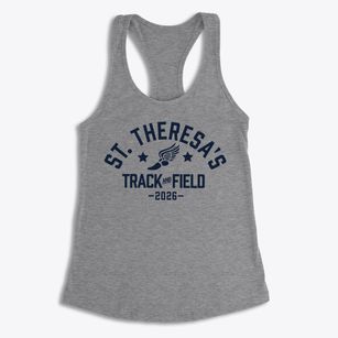 Saint Theresa's Elementary School Track and Field Women's Racerback Tank