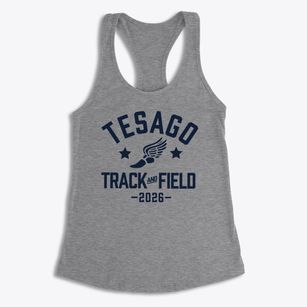 Tesago Elementary School Track and Field Women's Racerback Tank