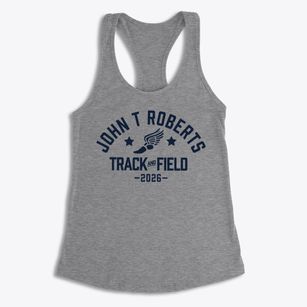 John T Roberts K-8 School Track and Field Women's Racerback Tank