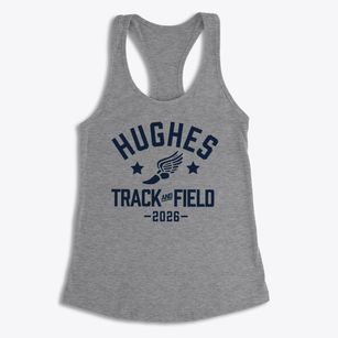 Hughes Middle School Track and Field Women's Racerback Tank
