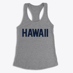  Hawaii Block Letter Women's Racerback Tank