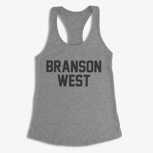 Branson West Missouri Classic Block Women's Racerback Tank