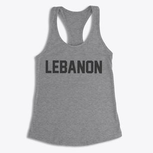 Lebanon Oregon Classic Block Women's Racerback Tank