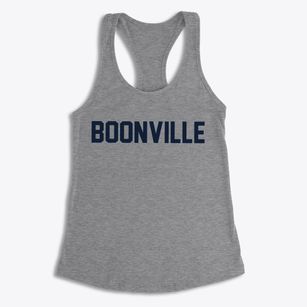 Boonville Indiana Classic Block Women's Racerback Tank