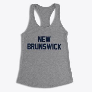 New Brunswick New Jersey Classic Block Women's Racerback Tank