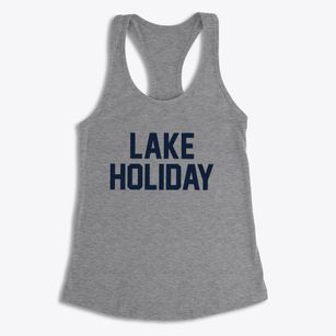 Lake Holiday Illinois Classic Block Women's Racerback Tank
