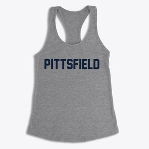 Pittsfield Massachusetts Classic Block Women's Racerback Tank