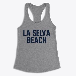 La Selva Beach California Classic Block Women's Racerback Tank