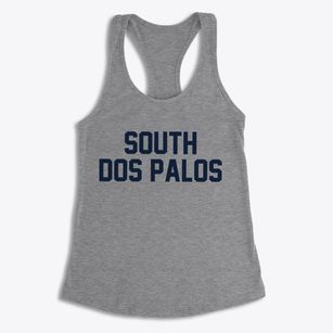 South Dos Palos California Classic Block Women's Racerback Tank