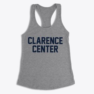 Clarence Center New York Classic Block Women's Racerback Tank
